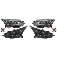 Фары Ниссан Кашкай Nissan Qashqai J11 (2017-2020) комплект 2 штуки левая и правая DEPO высокое качество
