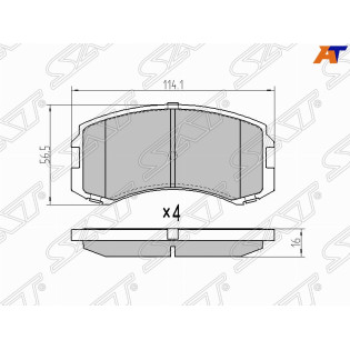 Колодки тормозные перед MMC LANCER CEDIA SAT