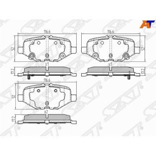 Колодки тормозные зад FORD EXPLORER 3/5 SAT