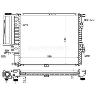Радиатор BMW 5-Series 95-04 SAT