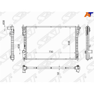 Радиатор FORD EXPLORER 11- SAT