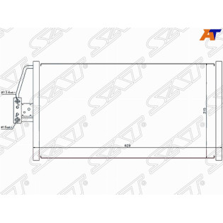 Радиатор кондиционера BMW 5-Series 95-04 / 7-Series 94-01 SAT