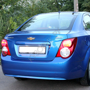 Бампер задний в цвет кузова Chevrolet Aveo T300 (2011-2015) седан