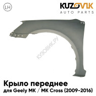 Крыло переднее левое Geely MK / MK Cross (2009-2016) KUZOVIK