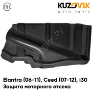Защита пыльник двигателя боковой правый Kia Ceed 2 (2007-2012) KUZOVIK