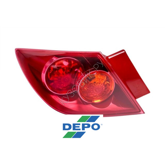 Фонарь левый задний в крыло Mazda 3 BK хэтчбек (2003-2005) DEPO