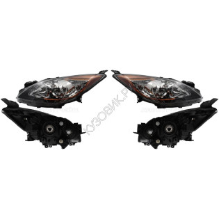 Фары Мазда Мазда 3 Mazda Mazda-3 BL (2009-2012) комплект 2 штуки левая и правая SAT высокое качество