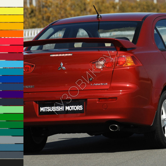 Бампер задний в цвет кузова Mitsubishi Lancer Х (2007-)