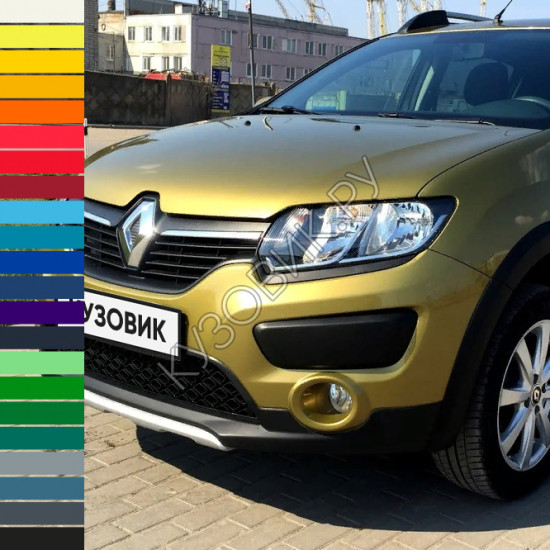 Бампер передний в цвет кузова Renault Sandero Stepway 2 (2014-2018) Бампер передний в цвет кузова Renault Sandero Stepway 2 (2014-2018)