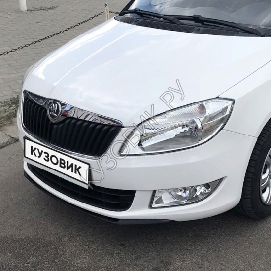 Бампер передний в цвет кузова Skoda Fabia 2 (2010-2014) рестайлинг